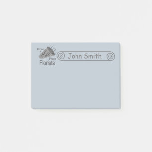 Shout Out for Florists 4x3 Post-it Notes