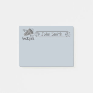 Shout Out for Geologists 4x3 Post-it Notes