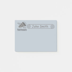 Shout Out for Hairdressers 4x3 Post-it Notes