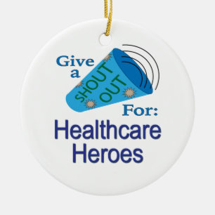 Shout Out for Healthcare Heroes Ceramic Tree Decoration