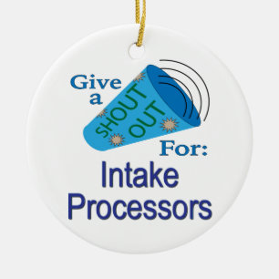 Shout Out for Intake Processors Ceramic Tree Decoration