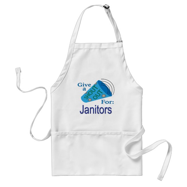 Shout Out for Janitors Standard Apron (Front)