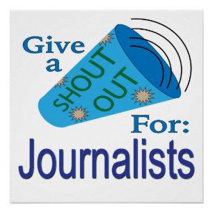 Shout Out for Journalists Poster