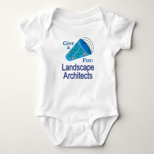 Shout Out for Landscape Architects Baby Bodysuit