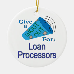 Shout Out for Loan Processors Ceramic Tree Decoration