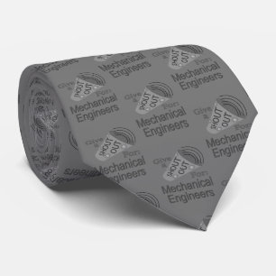 Shout Out for Mechanical Engineers Tie