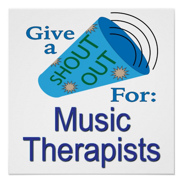 Shout Out for Music Therapists Poster (Front)