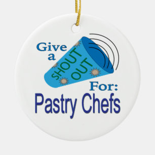 Shout Out for Pastry Chefs Ceramic Tree Decoration
