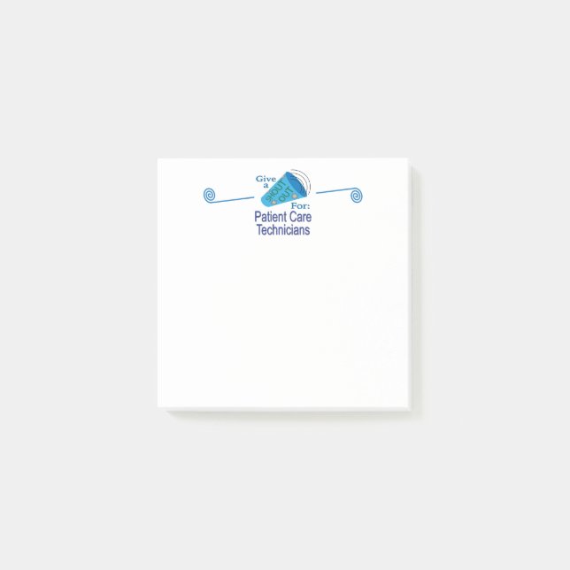 Shout Out for Patient Care Technicians Post-it Notes (Front)