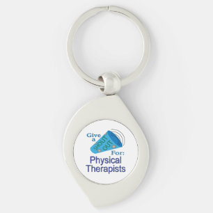 Shout Out for Physical Therapists Key Ring