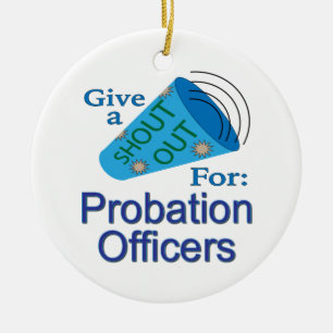 Shout Out for Probation Officers Ceramic Tree Decoration