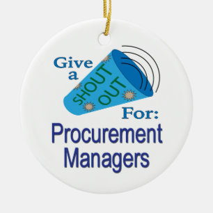 Shout Out for Procurement Managers Ceramic Tree Decoration