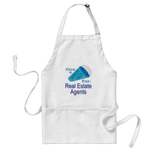 Shout Out for Real Estate Agents Standard Apron (Front)