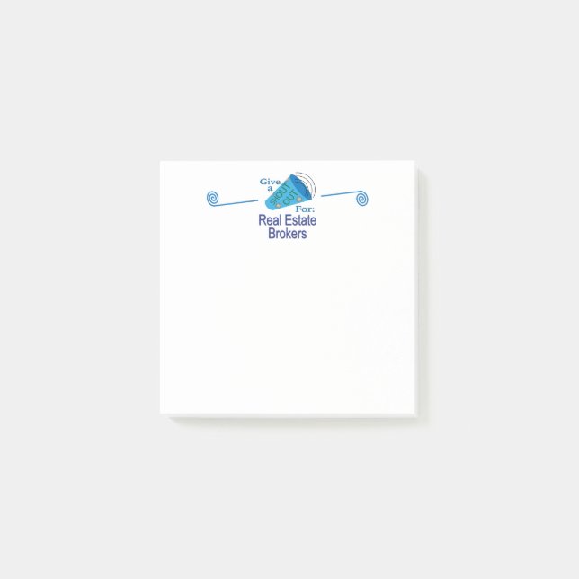 Shout Out for Real Estate Brokers Post-it Notes (Front)