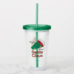 Shout Out for Santa Claus Acrylic Tumbler