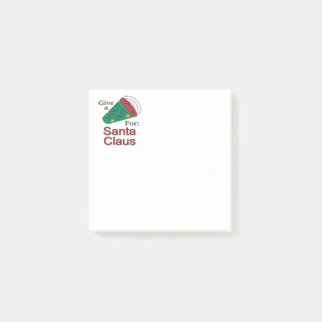 Shout Out for Santa Claus Post-it Notes (Front)