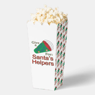 Shout Out for Santa's Helpers Popcorn Favour Box