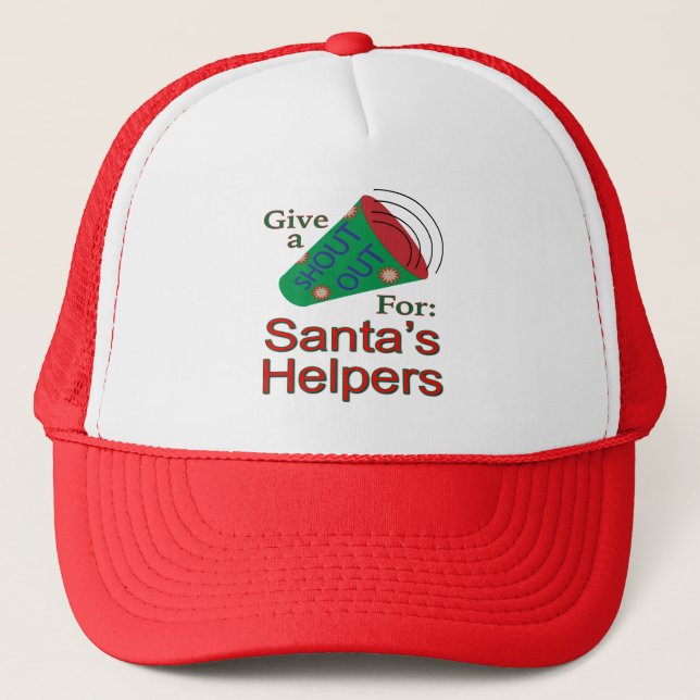 Shout Out for Santa's Helpers Trucker Hat (Front)