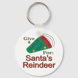 Shout Out for Santa's Reindeer Key Ring