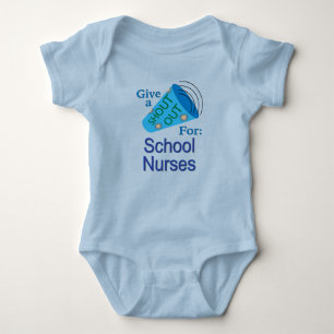 Shout Out for School Nurses Baby Bodysuit