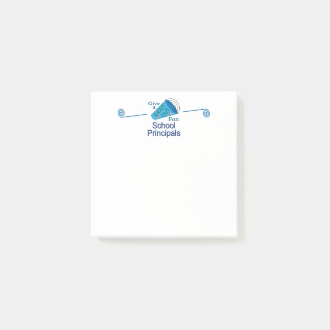 Shout Out for School Principals Post-it Notes (Front)