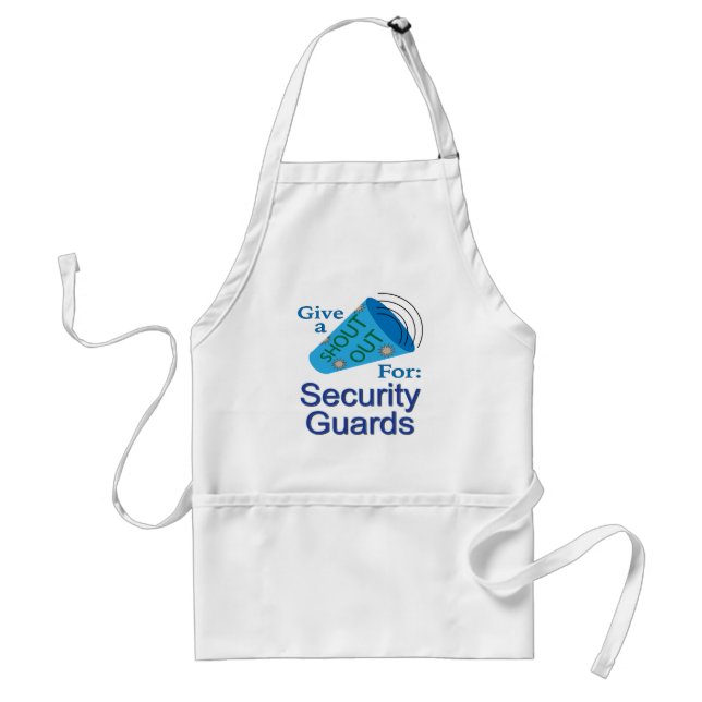 Shout Out for Security Guards Standard Apron (Front)