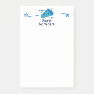 Shout Out for Sound Technicians Post-it Notes