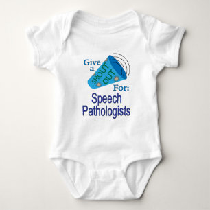 Shout Out for Speech Pathologists Baby Bodysuit
