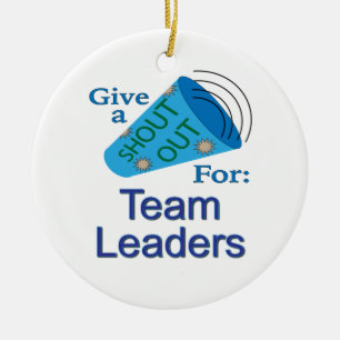 Shout Out for Team Leaders Ceramic Tree Decoration