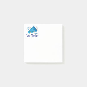 Shout Out for Vet Techs Post-it Notes