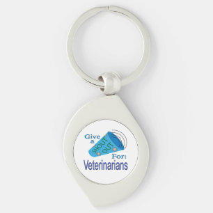 Shout Out for Veterinarians Key Ring