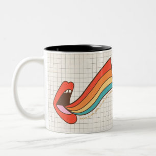 Shout to the Lord Retro Christian Faith Two-Tone Coffee Mug