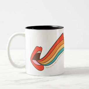 Shout to the Lord Retro Christian Faith  Two-Tone Coffee Mug
