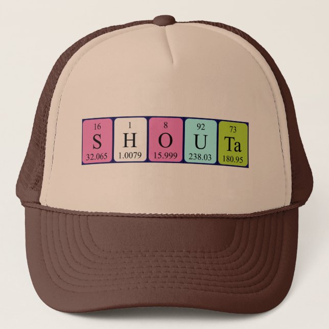 Shouta periodic table name hat (Front)