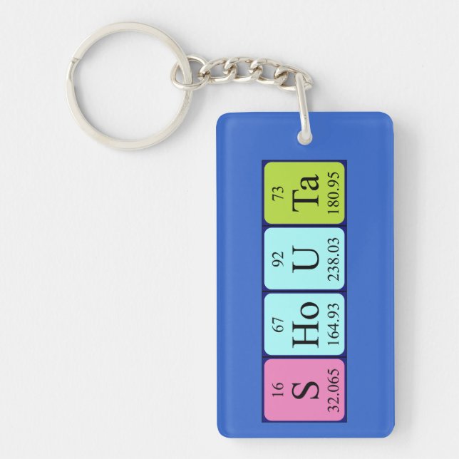 Shouta periodic table name keyring (Front)
