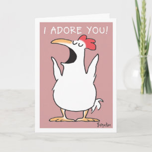 SHOUTING CHICKEN CARD