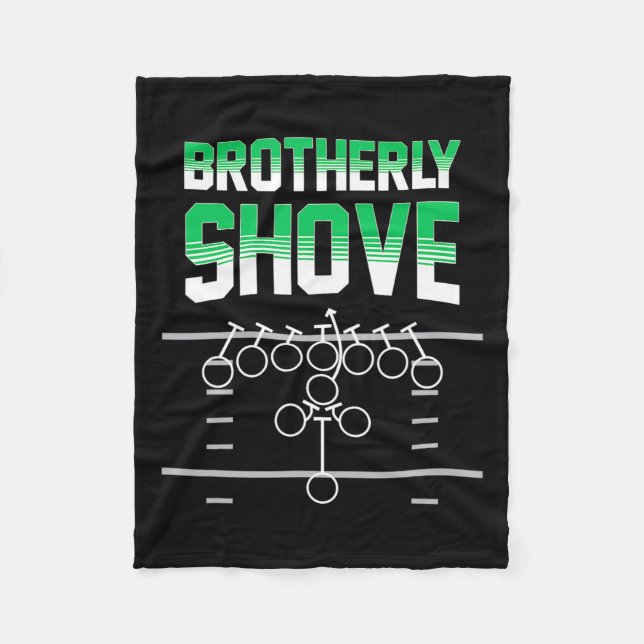 Shove Funny Football Fans Gift  Fleece Blanket (Front)