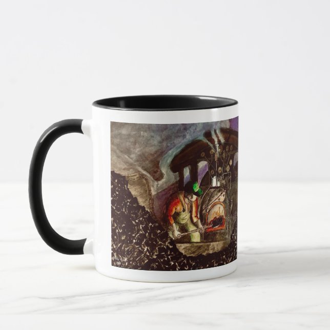 "Shovelin' Coal" Possum Trot Mug (Left)