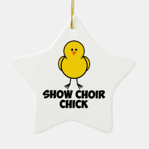 Show Choir Chick Ceramic Tree Decoration