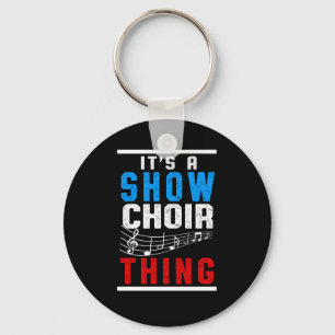 Show Choir Chorus Choral Music Conductor Clef Gift Key Ring