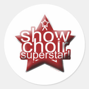 Show Choir Superstar! Classic Round Sticker