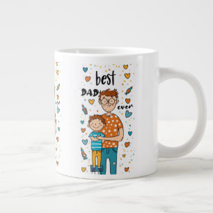 Show Dad You Care Best Dad Ever Large Coffee Mug