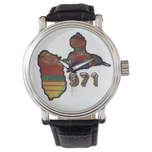 Show for Homme with Guadeloupe chart Watch