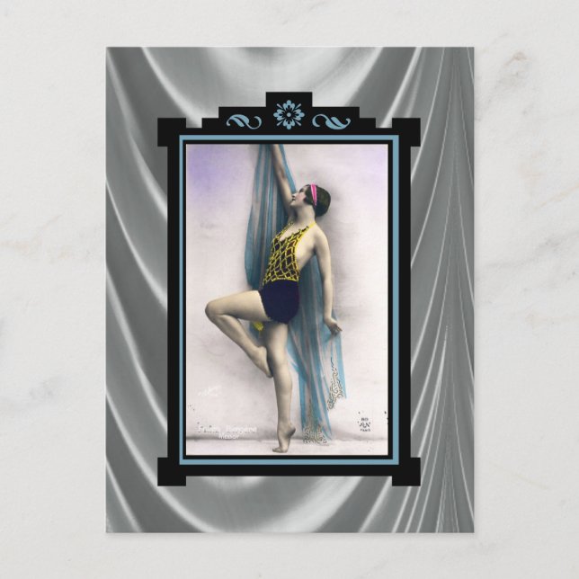 Show Girl Dancer Postcard (Front)