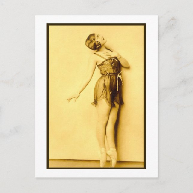 Show Girl Risque French Dancer Postcard (Front)