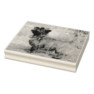 Show girl rubber stamp