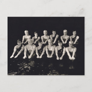 Show Girls In Pool Postcard - 1706681.jpg