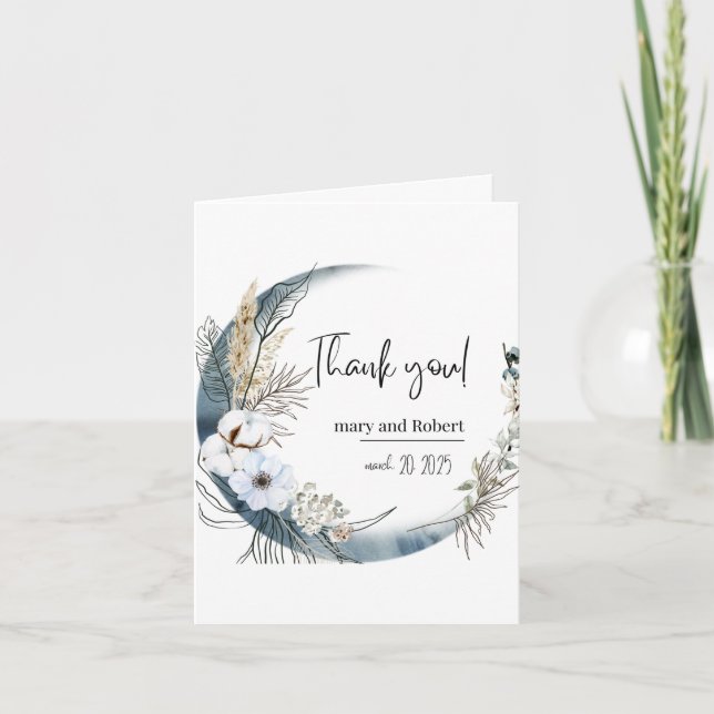 Show Gratitude and Appreciation with a Thank You  Note Card (Front)