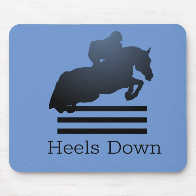  Show jumper clearing an obstacle.       Mouse Mat (Front)