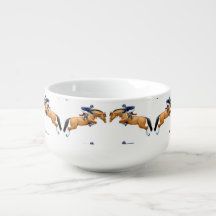 Show Jumper Horse Equestrian Soup Mug